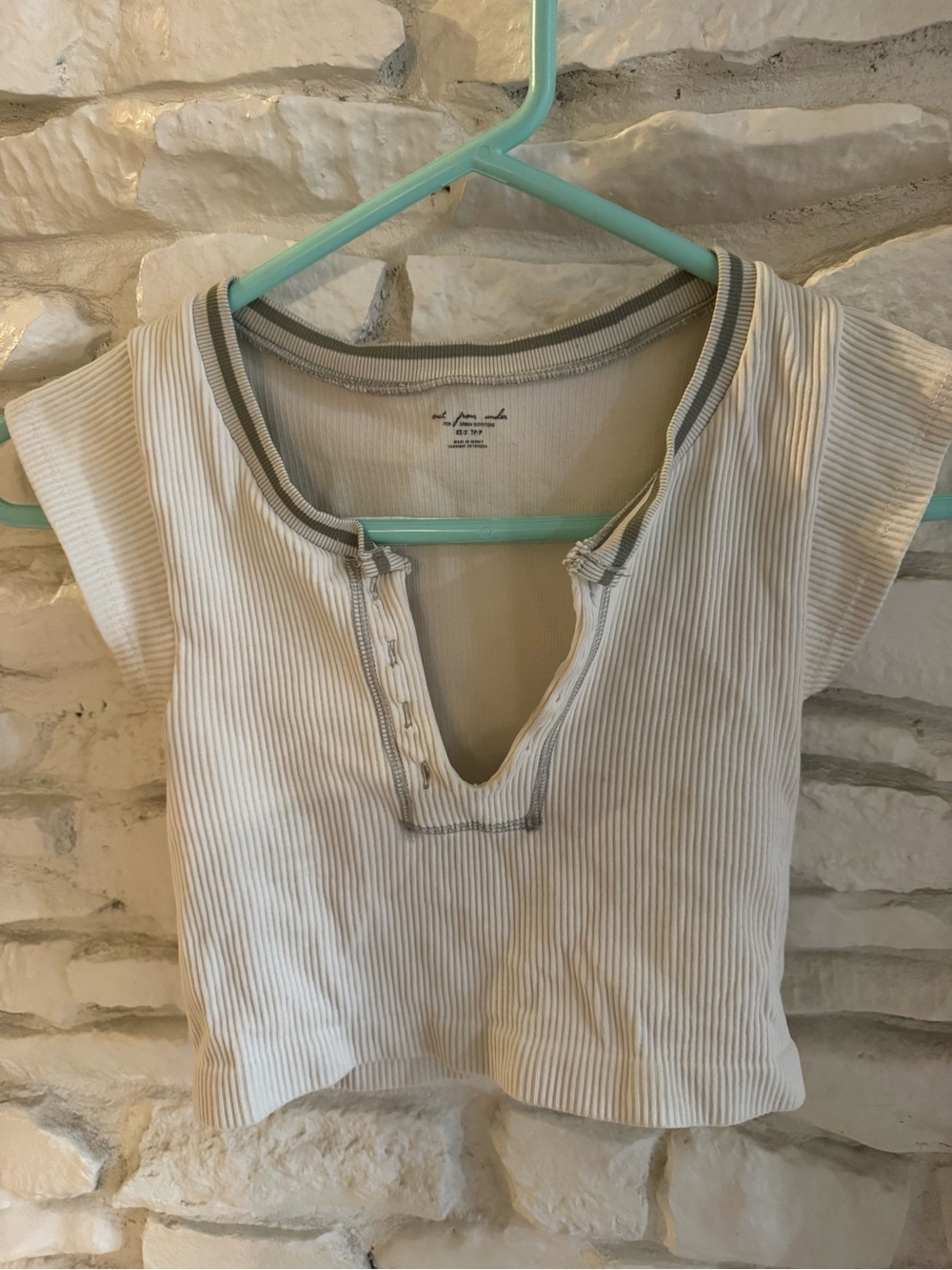 Urban Outfitters Out From Under Go For Gold ribbed crop top